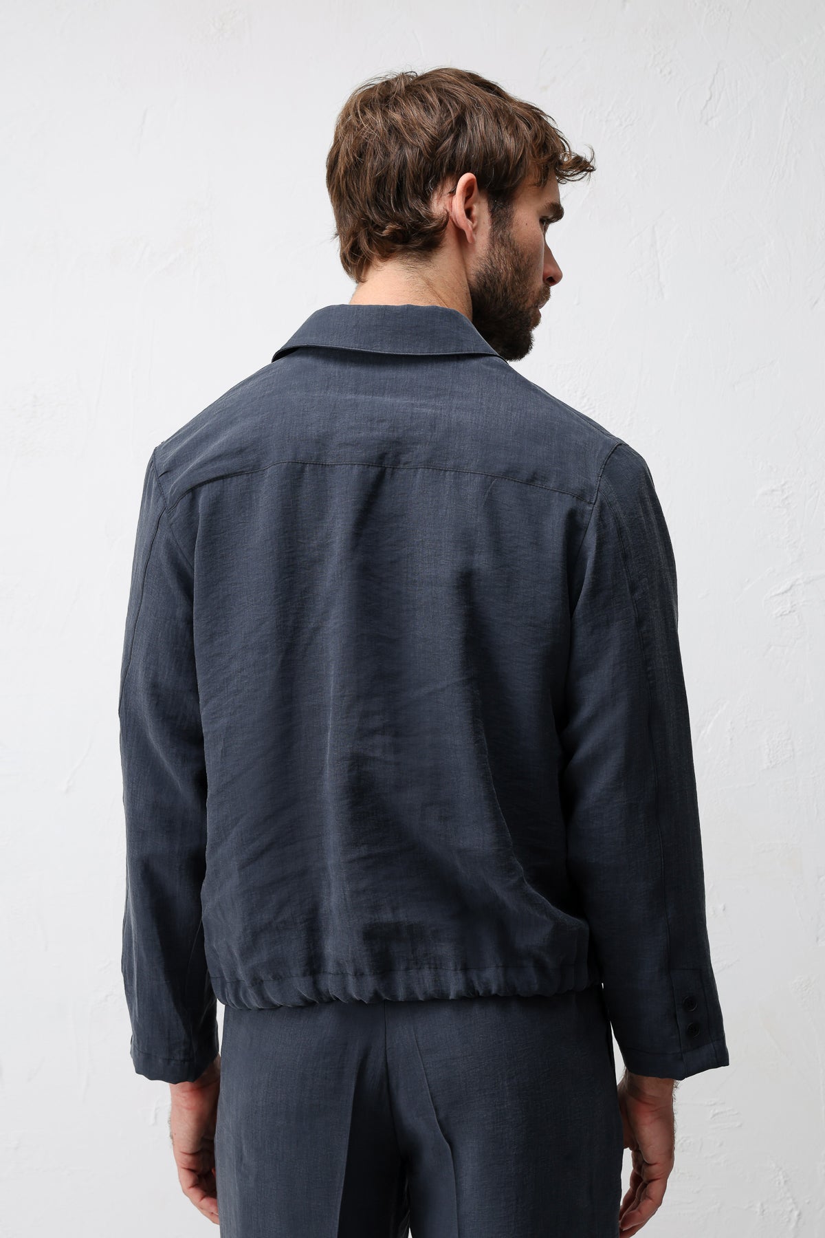 Lyocell Karışımı Yazlık Erkek Ceket Lacivert