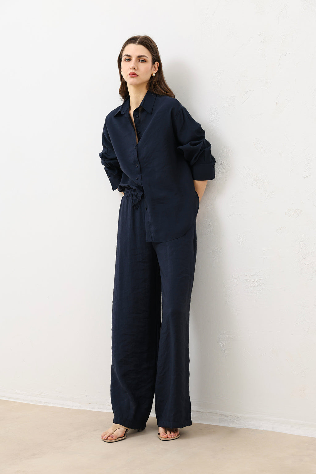 Kadın Modal Karışımı Pantolon Lacivert