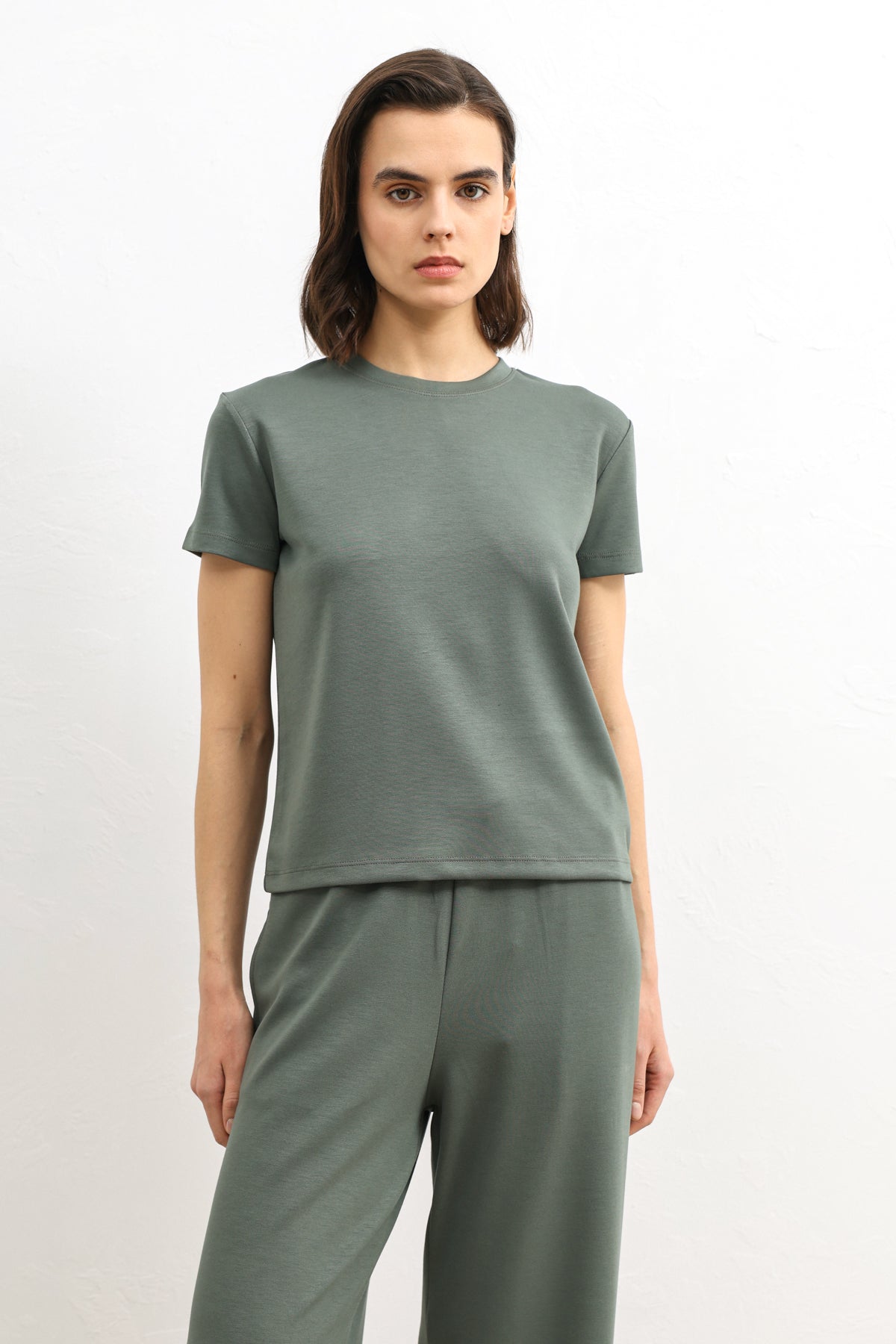 Kadın Rahat Kesim Eşofman Takımı Haki