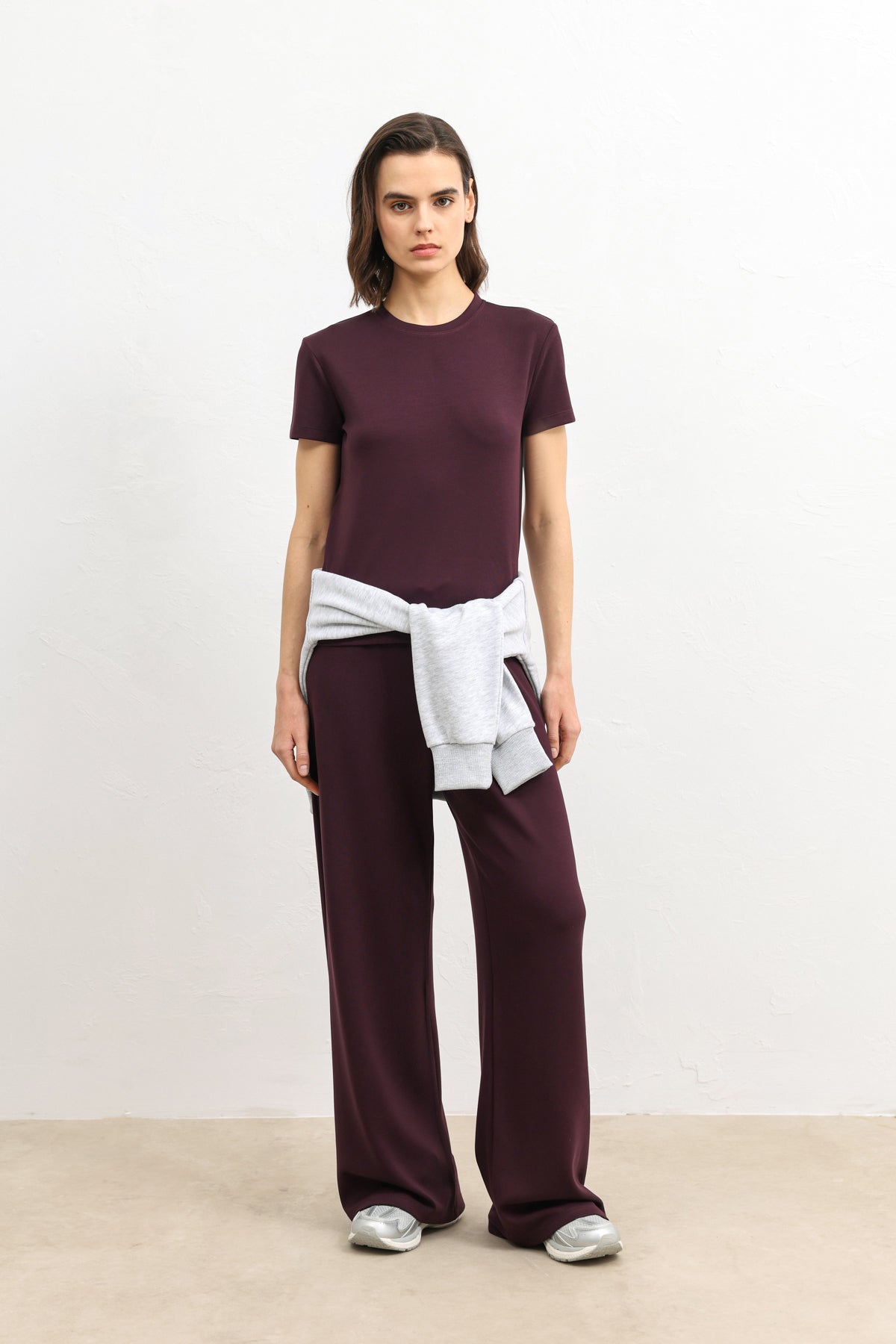 Kadın Bol Kesim Eşofman Takımı Damson